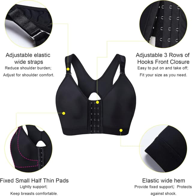 Thumbnail 3 de YIANNA sujetador postoperatorio cierre delantero