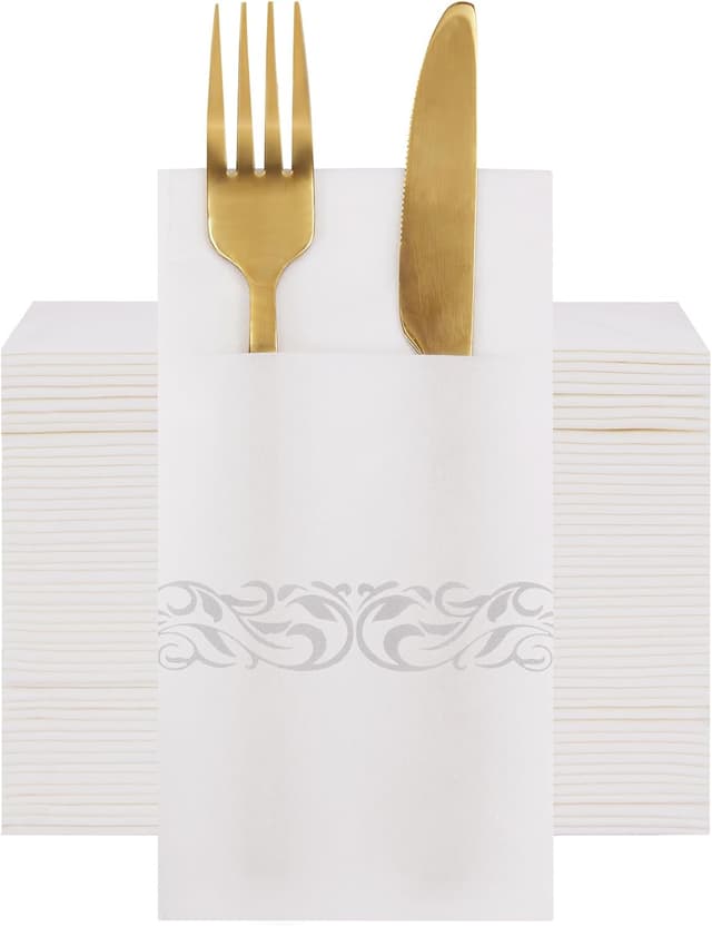 Detalle de VANHEON 50 Pack Cloth Like Napkins