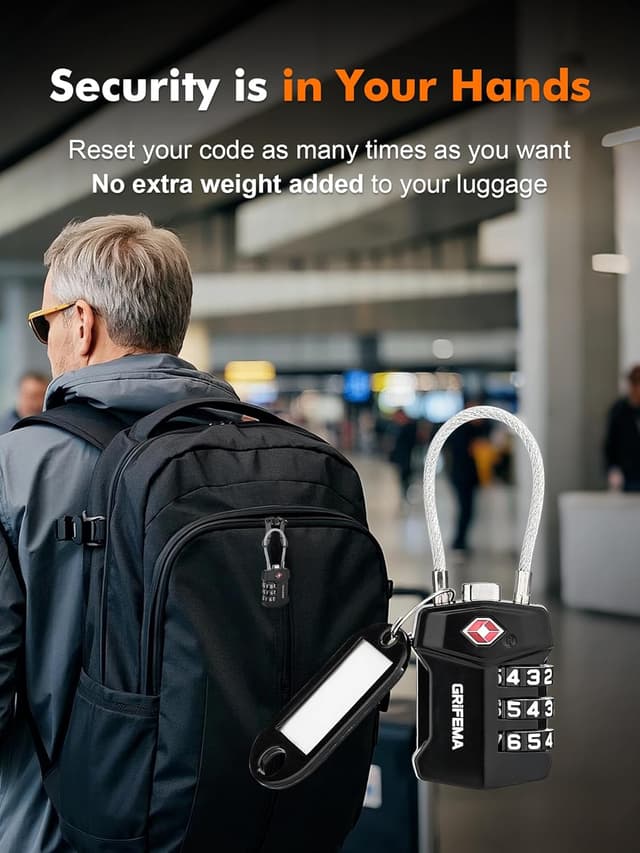 Detalle 2 de GRIFEMA GA1006-2 2er Pack Zahlenschloss