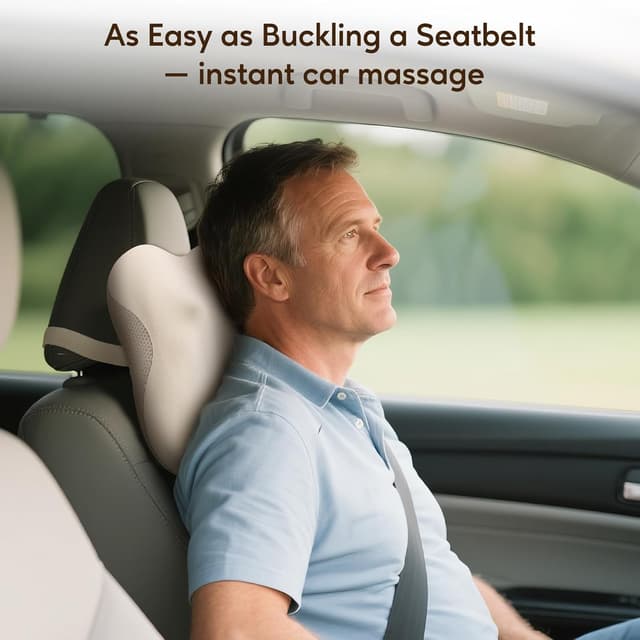 Thumbnail 6 de Arboleaf Bluetooth Shiatsu Back Massager with Heat (Cordless) for Neck, Back & Shoulders