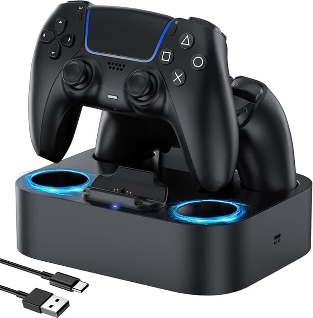 Detalle de LVFAN PS5 Controller Charger Station for Dual Controllers