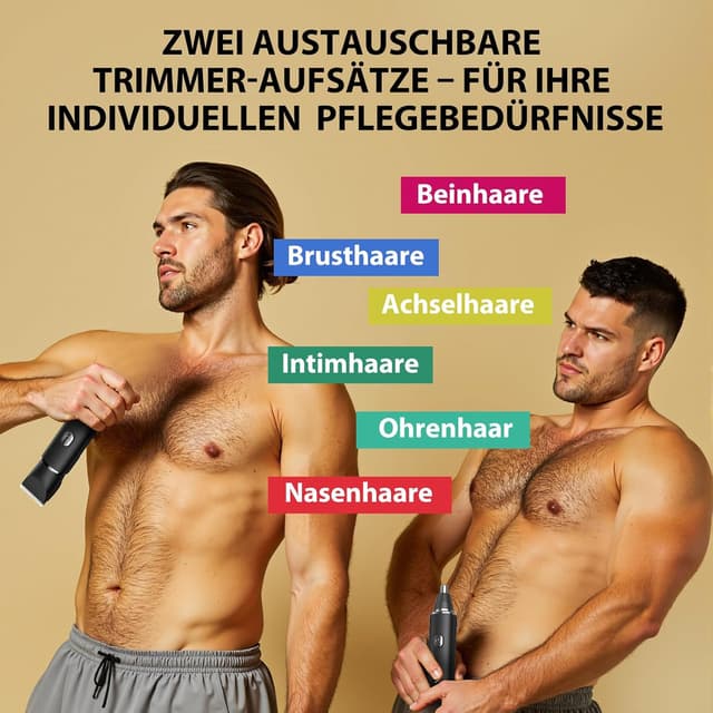 Detalle 2 de Intimrasierer Mann 2‑in‑1 Nasenhaartrimmer