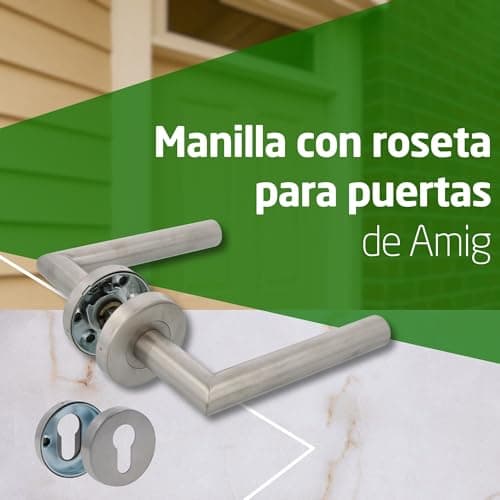 Detalle 2 de Jeu de poignées Amig argenté