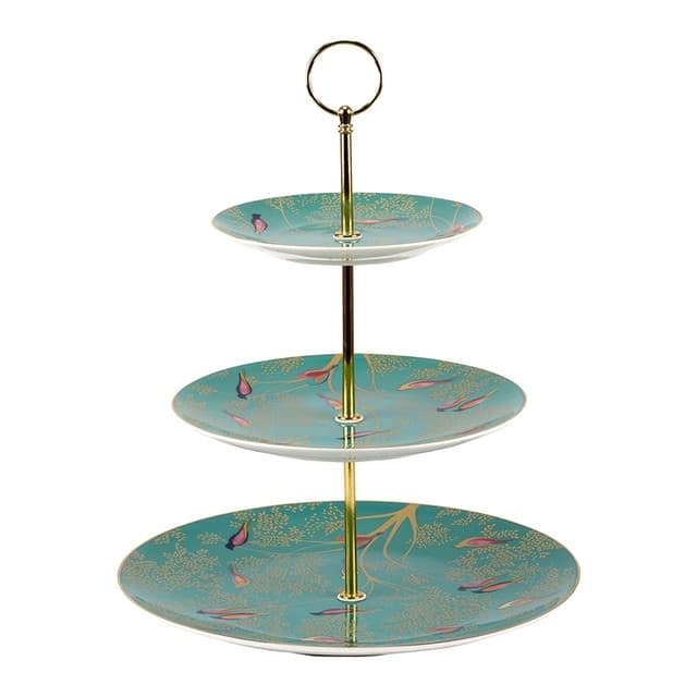 Imagen de Portmeirion Sara‑Miller Chelsea, pastelera 3 pisos 🍰 en OfertitasTOP