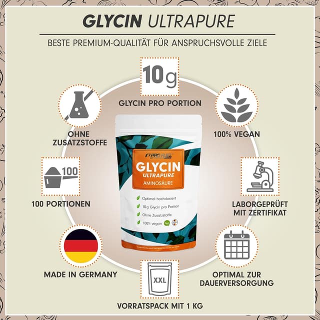Detalle 2 de Glycin Pulver 1kg Ultrapure 10 g