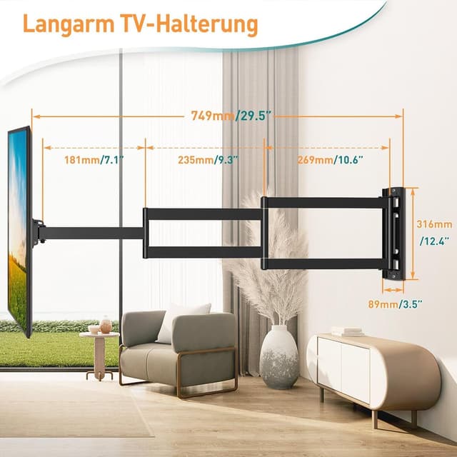 Thumbnail 1 de ELIVED Lang Arm TV Wandhalterung EV3017