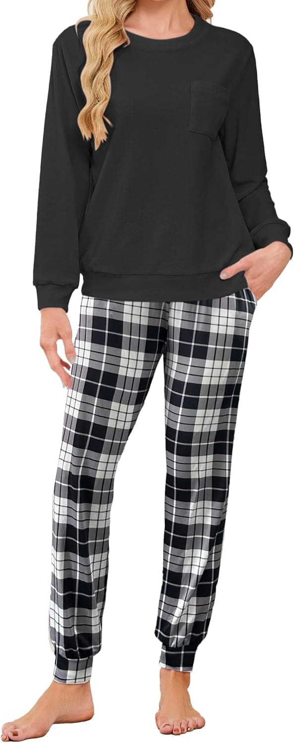 Imagen de Famulily Women's Fleece Pyjamas Set en OfertitasTOP