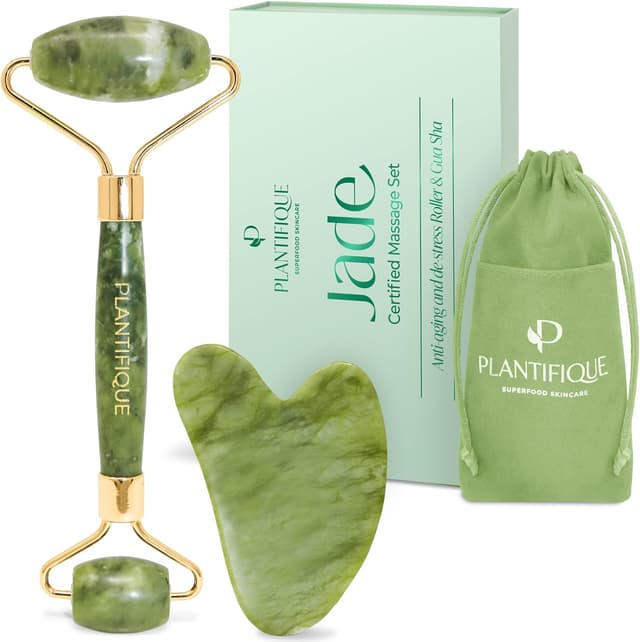 Detalle de Jade roller & gua sha set for skin