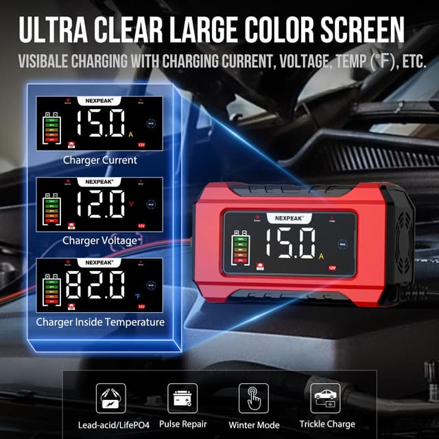 Thumbnail 3 de 15A Car Battery Charger 12V/24V