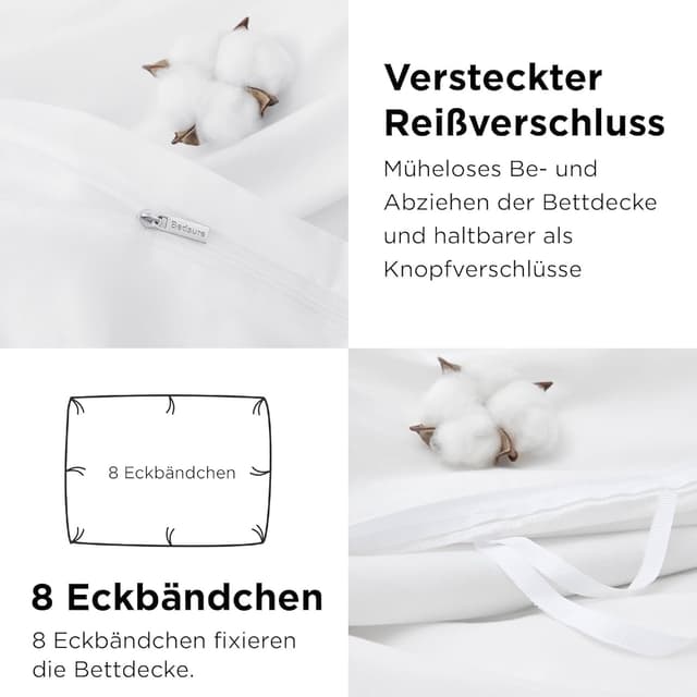 Detalle 2 de BEDSURE Bettwäsche 135x200