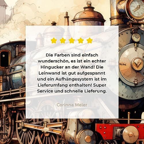 Thumbnail 7 de MuchoWow Tableau Murale Train 120x80 cm