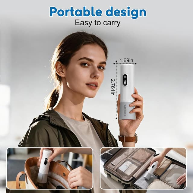 Thumbnail 6 de Mapambo Travel Vacuum Bags (with -60000Pa LED Electric Pump) — 15-Pack Space-Saving Compression Bags