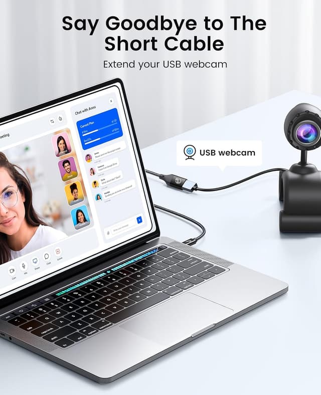 Detalle de ORICO USB 3.1 Verlängerungskabel C Stecker auf A Buchse (USB-A/USB-C), 1 m – Lade- und Sync-Extender bis 10 Gbit/s