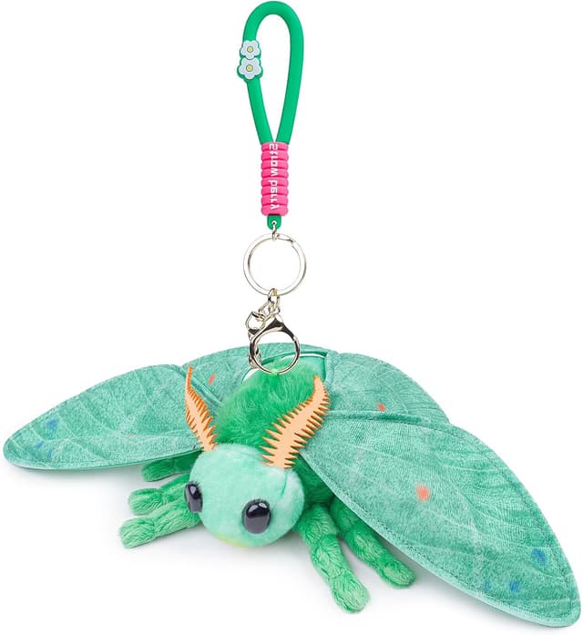 Detalle de Lilizzhoumax Emerald Moth keychain 7 inch