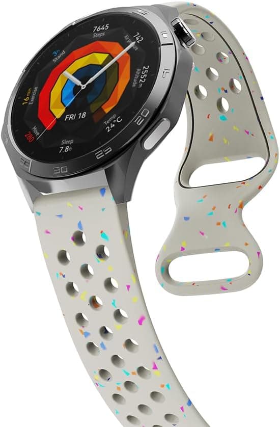 Detalle de 22mm Sport Watch Strap for Garmin Vivoactive 4 & Venu 4 (silicone TPU replacement band)