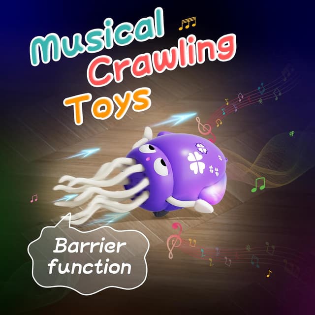 Detalle 2 de KJIXYUNG Pulpo Bailarín con Luces y Música