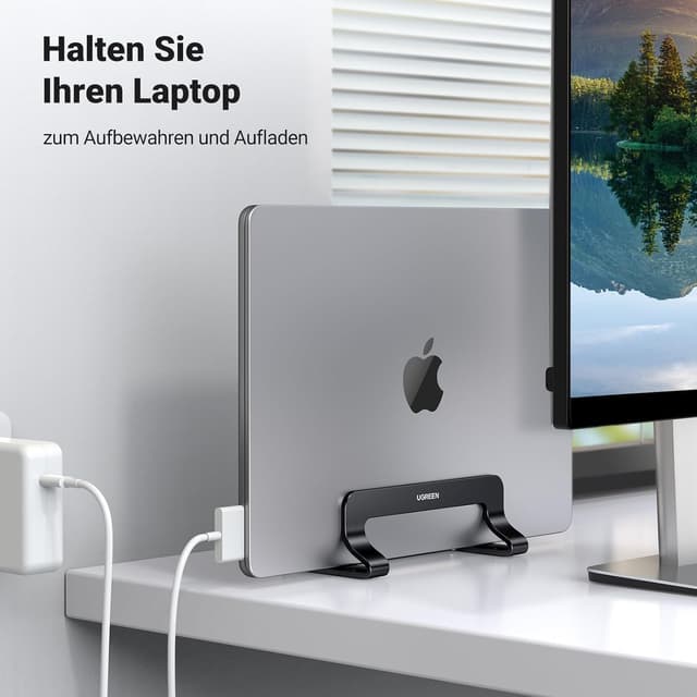 Detalle de UGREEN Vertikaler Laptop Ständer 1,25–2,55 cm