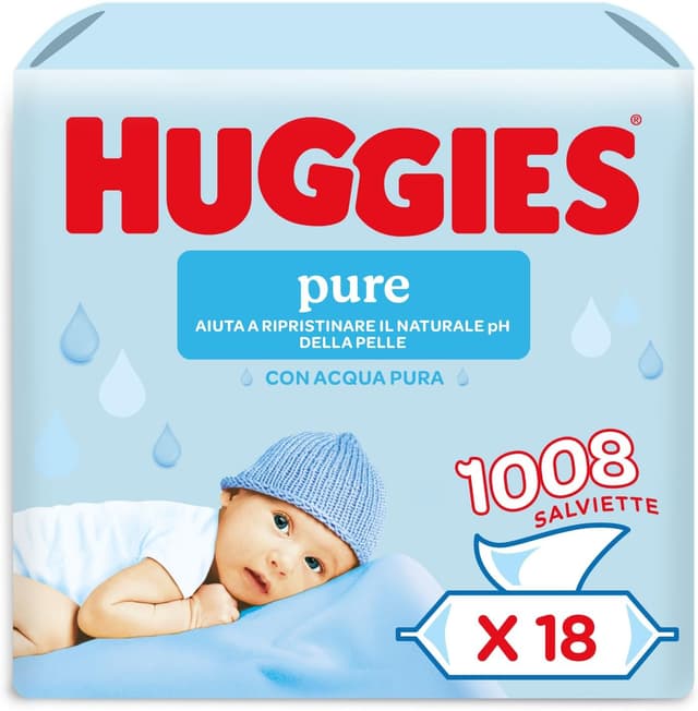 Imagen de HUGGIES Pure Baby 1008 salviette neonato en OfertitasTOP