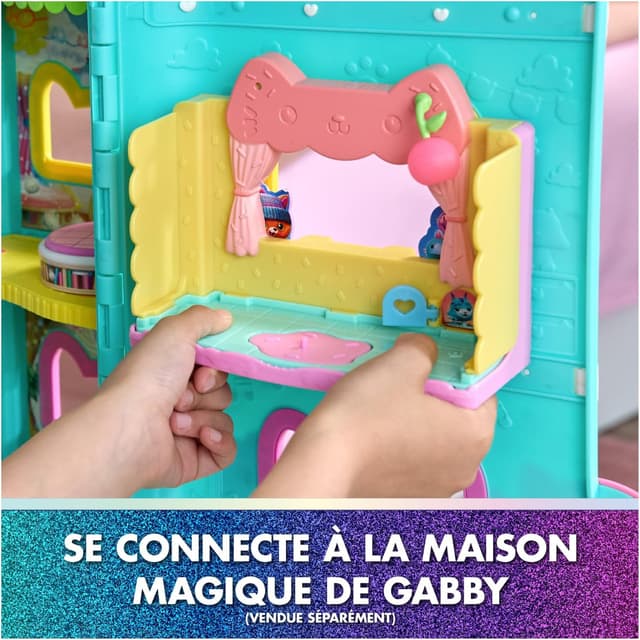 Detalle de Coffret Gabby et la Maison Magique Le Film – Cuisine avec P’tiChou (double espace de jeu, 1 figurine et 7 accessoires)