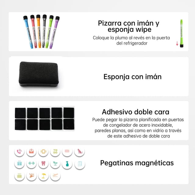 Thumbnail 5 de Planificador semanal magnético 42×28 cm