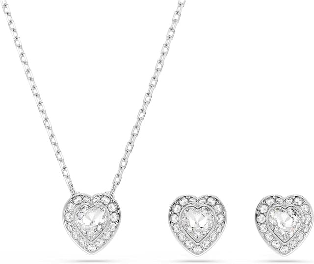 Imagen de Swarovski Ariana Grande Conjunto Corazón Blanco 💖 en OfertitasTOP