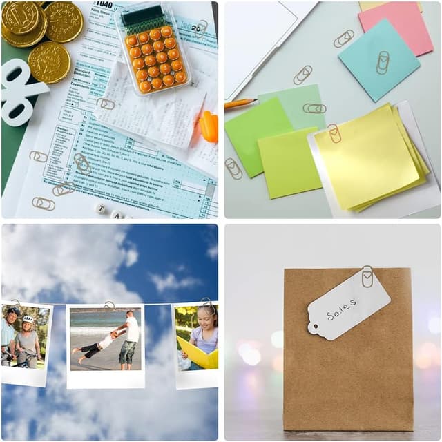 Thumbnail 6 de Vicloon Piccole graffette a forma di cuore 130 pezzi