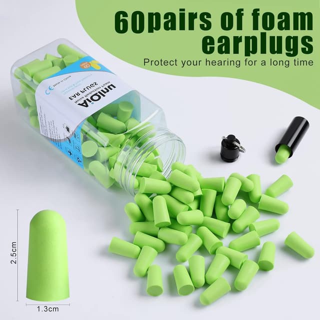 Thumbnail 1 de AiQInu Tappi per orecchie 60 paia, SNR 38 dB 🦻