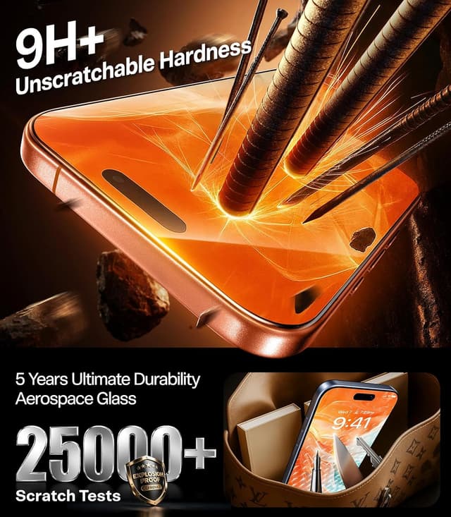 Thumbnail 5 de TORRAS Uncrackable privacy screen protector 6.9"