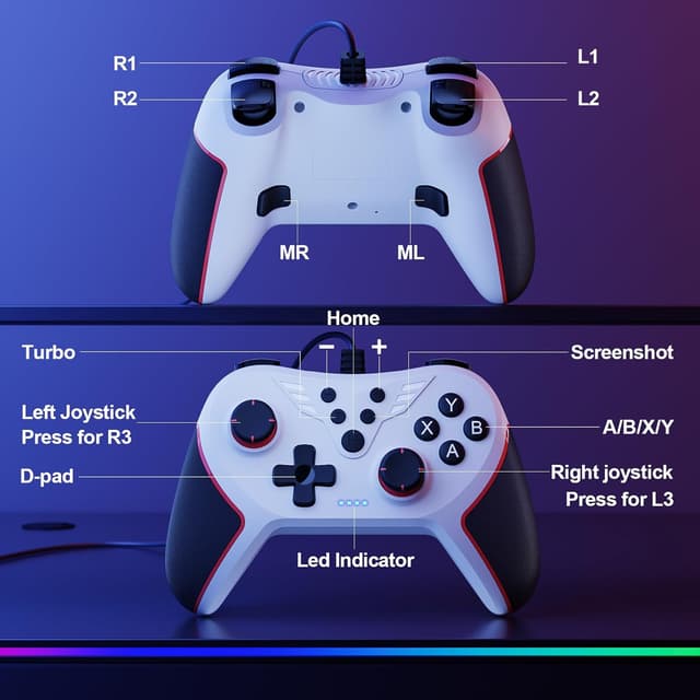 Thumbnail 6 de RivalPlay PC Controller 2 m Kabel