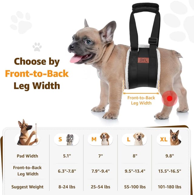 Thumbnail 2 de Adjustable Dog Lifting Harness for Small Dogs