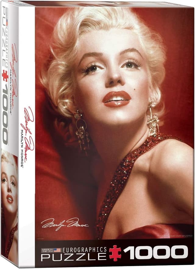 Detalle de Marilyn Monroe Red Portrait 1000-teiliges Puzzle