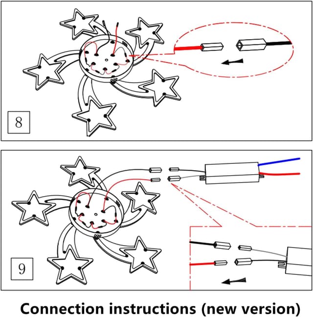 Thumbnail 6 de Goeco Plafoniera LED 60W 6700 lm a forma di stella per cameretta