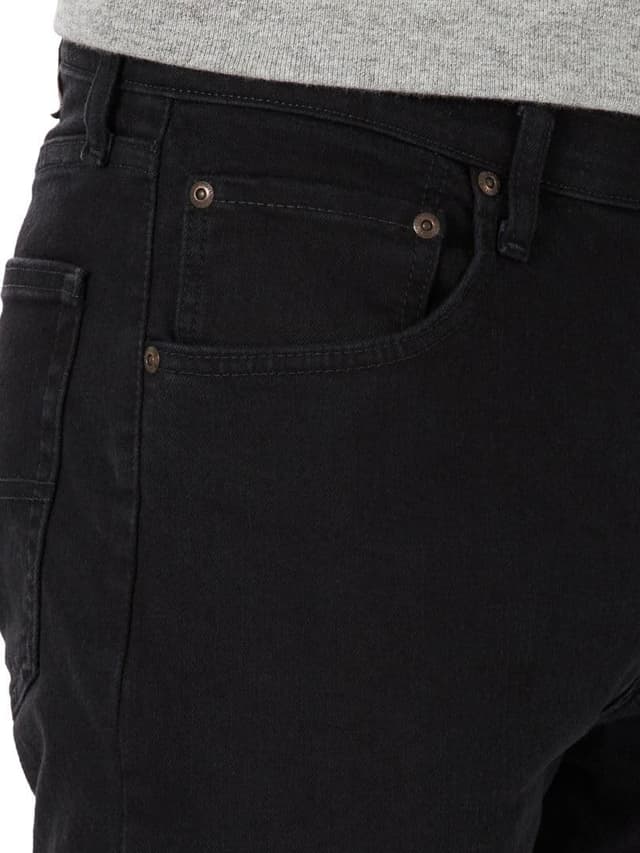 Detalle 2 de Wrangler Authentics Jeanshose für Herren mit elastischer Taille (Regular Straight)