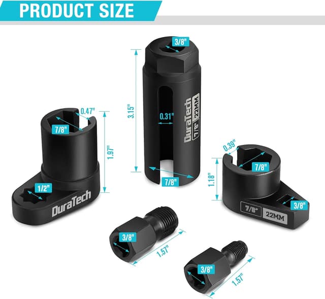 Thumbnail 1 de DURATECH O2 Sensor Socket Set 5pc