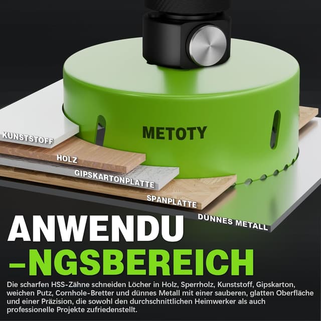 Thumbnail 4 de METOTY Bi-Metall-Lochsäge 19–68mm