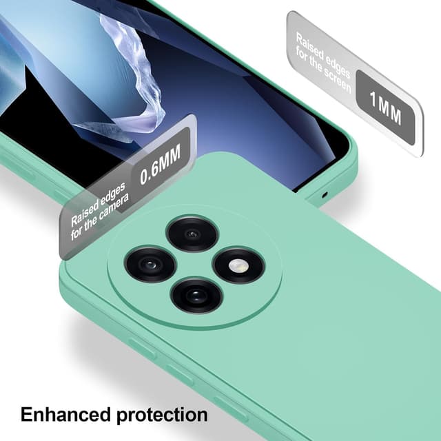 Detalle 2 de Oneplus 13R Silikonhülle mit Mikrofaserschutz