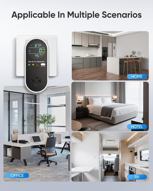 Thumbnail 5 de Carbon Monoxide & Gas Detector 4-in-1