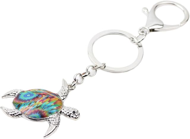 Detalle 1 de NEWEI Llavero tortuga marina en aleación de zinc 28×31 mm