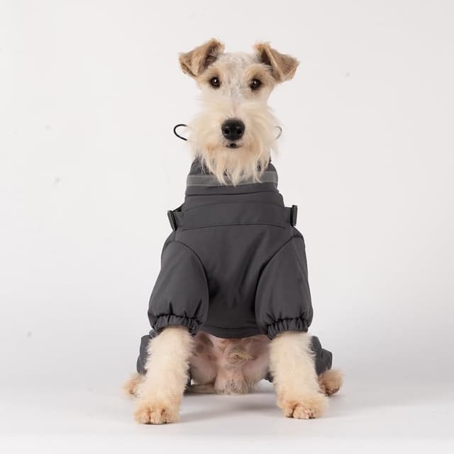 Thumbnail 6 de BT Bear Dog Winter Coat Jacket Outdoor (Grey) – Adjustable 4 Legs Waterproof Dog Jumpsuit with Harness & Reflective Strips