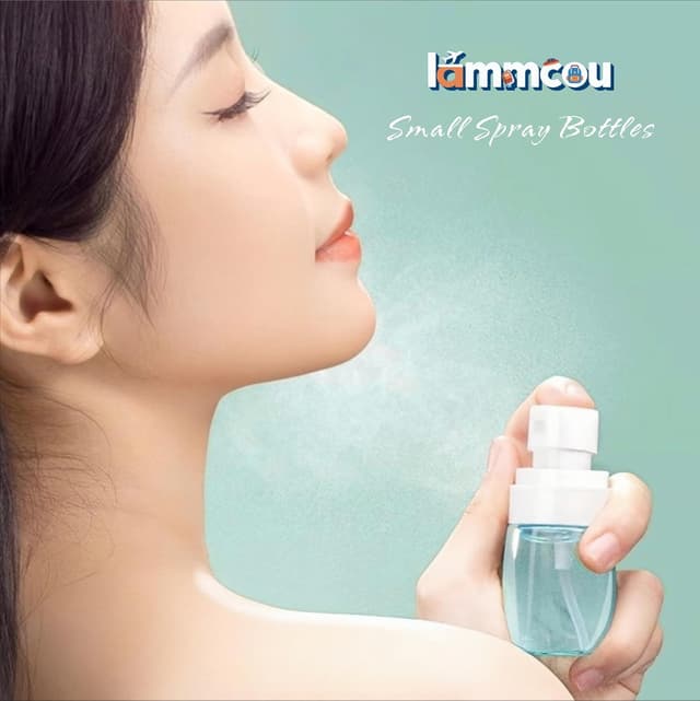 Thumbnail 6 de Lammcou kleine Sprühflaschen zum Befüllen im 3er-Set (Blue, Clear, Pink) – feiner Nebel, auslaufsicher, Reisegröße