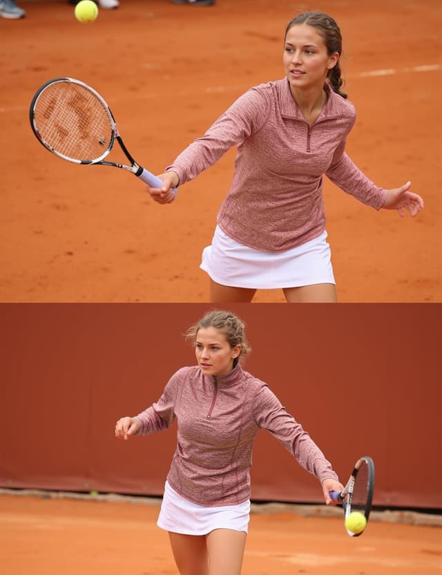 Detalle de Terecey Tee Shirt Sport femme à manches longues avec zip 1/4