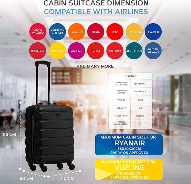 Thumbnail 2 de Flight Knight Valigie Rigide 55x40x20 cm 36 L