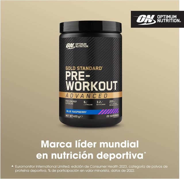 Thumbnail 1 de Optimum Nutrition Gold Standard Pre Entrenamiento 420 g