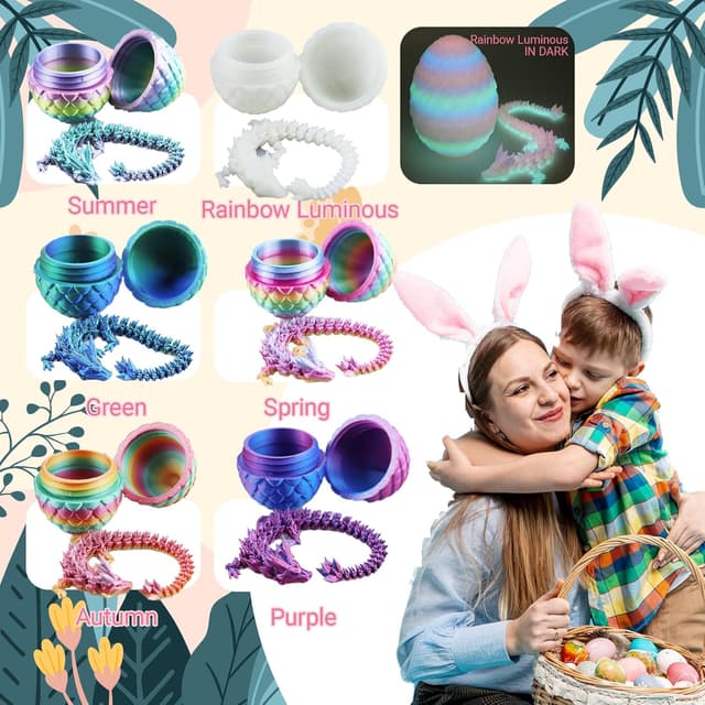 Detalle de HTXJ-MF 3D Dragon Eggs Set of 6