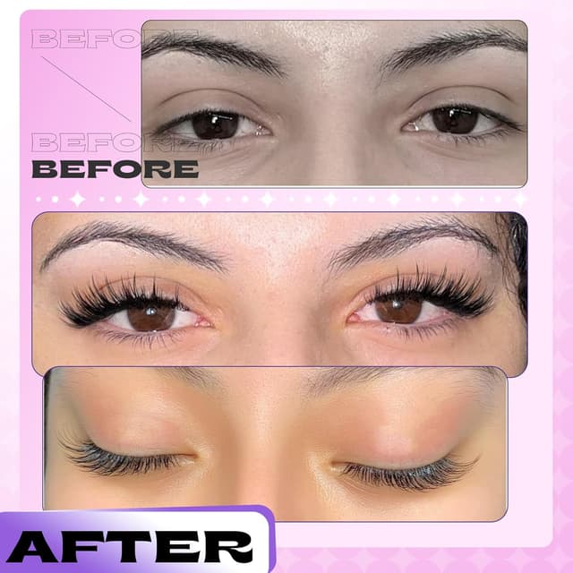 Detalle de Lanflower Magnetic Eyelashes with Applicator (Natural Look, No-Glue)