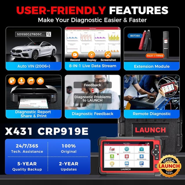 Thumbnail 6 de LAUNCH X431 CRP919E OBD2 scanner 2026