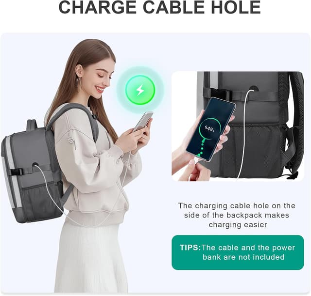 Thumbnail 6 de Xkdoai Cabin Bag 40x27x20 Backpack for Ryanair