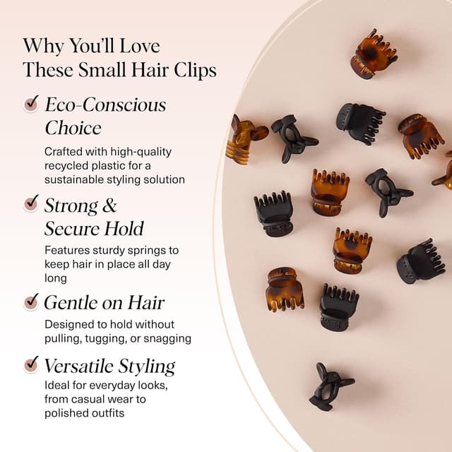 Thumbnail 2 de Kitsch Mini Claw Clips 16 pcs 🎀