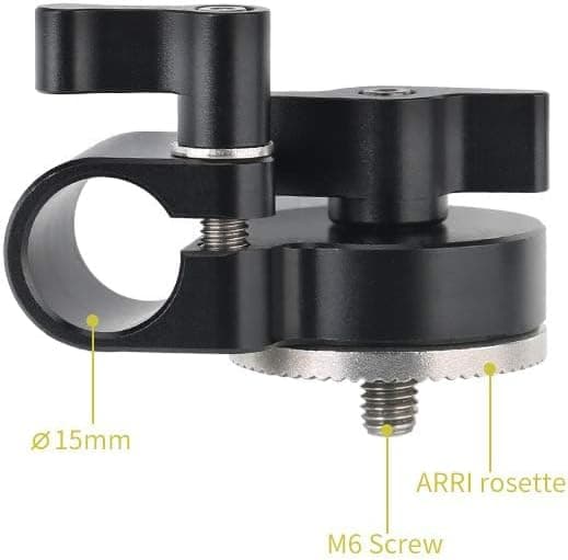 Detalle de NICEYRIG 15mm Rod Clamp with ARRI Type Rosette Mount (single rod clamp, M6 screw)