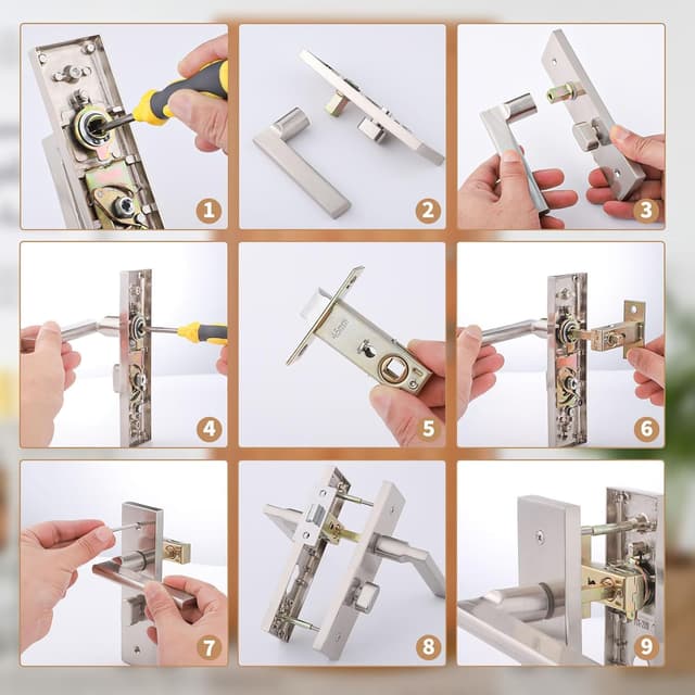 Detalle 2 de Pimoys 45mm Tubular Latch for Internal Doors ๐